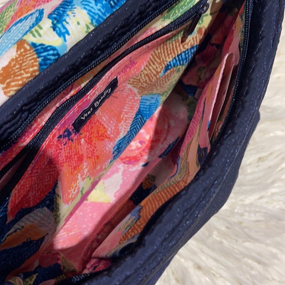Navy Blue Embroidered Vera Bradley Crossbody - Picture 5 of 11
